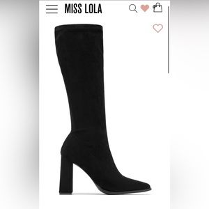 Cute black boots (suede)